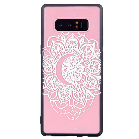 Lace Phone Case Soft TPU Case Embossment Varnish Design Drop-proof Phone Case Shell for Samsung