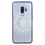 Lace Phone Case Soft TPU Case Embossment Varnish Design Drop-proof Phone Case Shell for Samsung