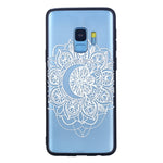 Lace Phone Case Soft TPU Case Embossment Varnish Design Drop-proof Phone Case Shell for Samsung